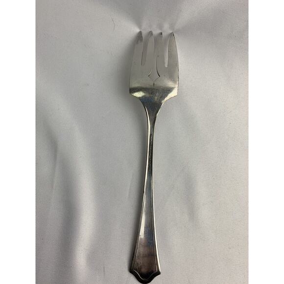 Vintage Oneida Community Par Plate Vernon-Ashley 8 1/4" Cold Meat Serving Fork - Picture 7 of 10